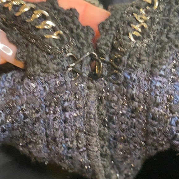 St. John Couture navy and black tweed jacket - Picture 11 of 14